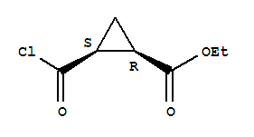顺式-(9ci)-2-(氯羰基)-环丙烷羧酸乙酯结构式_71666-00-7结构式