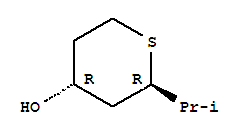 反式-(9ci)-四氢-2-(1-甲基乙基)-2H-硫代吡喃-4-醇结构式_71747-29-0结构式