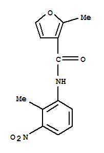 (9ci)-2-甲基-n-(2-甲基-3-硝基苯基)-3-呋喃羧酰胺结构式_717855-12-4结构式