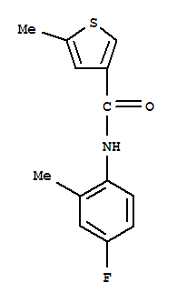 (9ci)-n-(4-氟-2-甲基苯基)-5-甲基-3-噻吩羧酰胺结构式_717858-87-2结构式