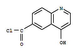 (9ci)-4-羟基-6-喹啉羰酰氯结构式_717871-71-1结构式