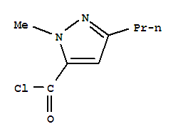 (9ci)-1-甲基-3-丙基-1H-吡唑-5-羰酰氯结构式_717871-87-9结构式