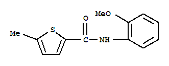 (9ci)-n-(2-甲氧基苯基)-5-甲基-2-噻吩羧酰胺结构式_717873-31-9结构式