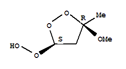 (9ci)-(3r,5s)-5-甲氧基-5-甲基-1,2-二氧杂烷-3-基氢过氧化物结构式_717888-61-4结构式