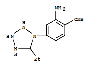 (5ci)-1-(3-氨基-4-甲氧基苯基)-5-乙基-1H-四唑结构式_719297-47-9结构式 (5ci)-1-(3-氨基-4-甲氧基苯基)-5-乙基-1H-四唑结构式_719297-47-9结构式