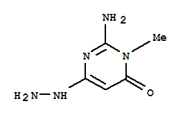 (9ci)-2-氨基-6-肼基-3-甲基-4(3H)-嘧啶酮结构式_719298-79-0结构式