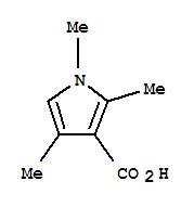 (9ci)-1,2,4-三甲基-1H-吡咯-3-羧酸结构式_71959-94-9结构式