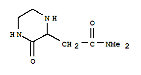 2-Piperazineacetamide,n,n-dimethyl-3-oxo-(9ci) Structure