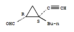 顺式-(9ci)-2-丁基-2-乙炔-环丙烷羧醛结构式_72206-28-1结构式