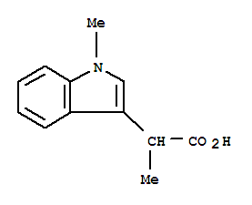(9ci)--alpha-1-二甲基-1H-吲哚-3-乙酸结构式_72228-39-8结构式