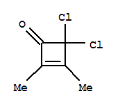  4,4-二氯-2,3-二甲基-2-环丁烯-1-酮结构式_72284-72-1结构式