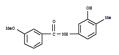 (9ci)-n-(3-羟基-4-甲基苯基)-3-甲氧基-苯甲酰胺结构式_723261-30-1结构式