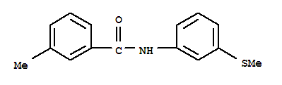 (9ci)-3-甲基-n-[3-(甲基硫代)苯基]-苯甲酰胺结构式_723262-72-4结构式