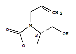 (4r)-(9ci)-4-(羟基甲基)-3-(2-丙烯基)-2-噁唑烷酮结构式_723334-87-0结构式