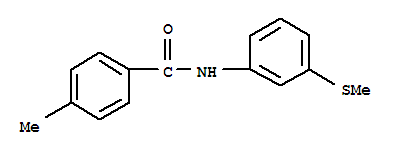 (9ci)-4-甲基-n-[3-(甲基硫代)苯基]-苯甲酰胺结构式_723756-26-1结构式