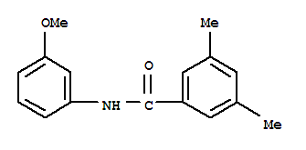 (9ci)-n-(3-甲氧基苯基)-3,5-二甲基-苯甲酰胺结构式_724429-82-7结构式