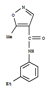 (9ci)-n-(3-乙基苯基)-5-甲基-4-异噁唑羧酰胺结构式_724436-22-0结构式