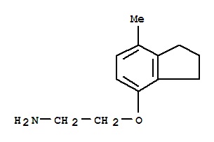(9ci)-2-[(2,3-二氢-7-甲基-1H-茚-4-基)氧基]-乙胺结构式_724441-06-9结构式