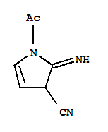 (9ci)-1-乙酰基-2,3-二氢-2-亚氨基-1H-吡咯-3-甲腈结构式_724462-20-8结构式 (9ci)-1-乙酰基-2,3-二氢-2-亚氨基-1H-吡咯-3-甲腈结构式_724462-20-8结构式