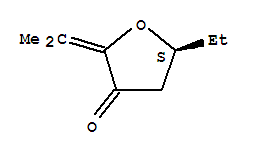 (5s)-(9ci)-5-乙基二氢-2-(1-甲基亚乙基)-3(2H)-呋喃酮结构式_724477-80-9结构式