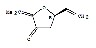 (5r)-(9ci)-5-乙烯二氢-2-(1-甲基亚乙基)-3(2H)-呋喃酮结构式_724477-81-0结构式
