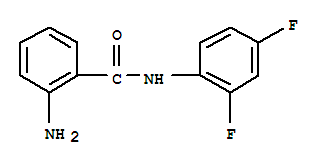 (9ci)-2-氨基-n-(2,4-二氟苯基)-苯甲酰胺结构式_724736-83-8结构式