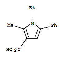 (9ci)-1-乙基-2-甲基-5-苯基-1H-吡咯-3-羧酸结构式_724744-76-7结构式