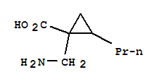 (9ci)-1-(氨基甲基)-2-丙基-环丙烷羧酸结构式_724773-11-9结构式