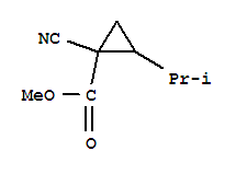 (9ci)-1-氰基-2-(1-甲基乙基)-环丙烷羧酸甲酯结构式_724773-45-9结构式