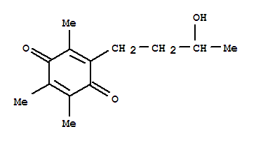 (9ci)-2-(3-羟基丁基)-3,5,6-三甲基-2,5-环己二烯-1,4-二酮结构式_725227-95-2结构式