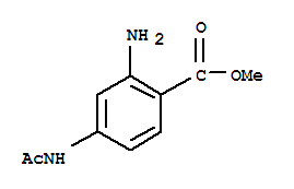 (9ci)-4-(乙酰基氨基)-2-氨基-苯甲酸甲酯结构式_725239-36-1结构式