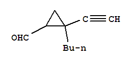 (9ci)-2-丁基-2-乙炔-环丙烷羧醛结构式_72536-27-7结构式