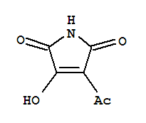 (9ci)-3-乙酰基-4-羟基-1H-吡咯-2,5-二酮结构式_72543-14-7结构式
