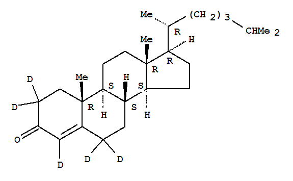 4-胆甾烯-3-酮-D5结构式_72560-60-2结构式