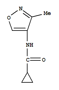 (9ci)-n-(3-甲基-4-异噁唑基)-环丙烷羧酰胺结构式_72592-16-6结构式