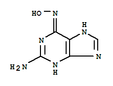 n6-羟基-9H-嘌呤-2,6-二胺结构式_7269-57-0结构式