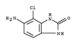 (9ci)-5-氨基-4-氯-1,3-二氢-2H-苯并咪唑-2-酮结构式_72735-26-3结构式