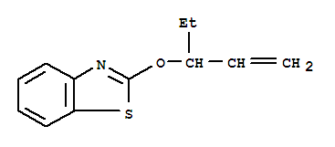 (9ci)-2-[(1-乙基-2-丙烯基)氧基]-苯并噻唑结构式_72737-52-1结构式