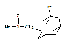 (9ci)-1-(3-乙基三环[3.3.1.13,7]-1-癸基)-2-丙酮结构式_727416-52-6结构式