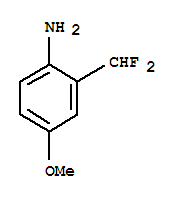 (9ci)-2-(二氟甲基)-4-甲氧基-苯胺结构式_727993-36-4结构式