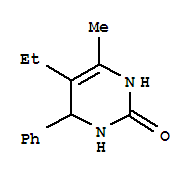 (9ci)-5-乙基-3,4-二氢-6-甲基-4-苯基-2(1H)-嘧啶酮结构式_728004-10-2结构式 (9ci)-5-乙基-3,4-二氢-6-甲基-4-苯基-2(1H)-嘧啶酮结构式_728004-10-2结构式