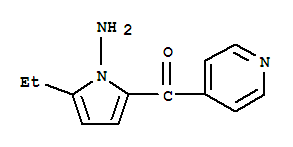 (9ci)-(1-氨基-5-乙基-1H-吡咯-2-基)-4-吡啶-甲酮结构式_728008-78-4结构式