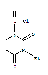 (9ci)-3-乙基四氢-2,4-二氧代-1(2H)-嘧啶羰酰氯结构式_72820-56-5结构式