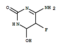 (9ci)-4-氨基-5-氟-5,6-二氢-6-羟基-2(1H)-嘧啶酮结构式_72939-80-1结构式