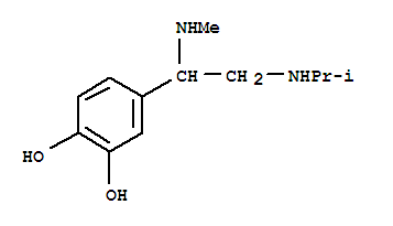 (9ci)-4-[1-(甲基氨基)-2-[(1-甲基乙基)氨基]乙基]-1,2-苯二醇结构式_730234-53-4结构式