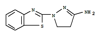 (9ci)-1-(2-苯并噻唑)-4,5-二氢-1H-吡唑-3-胺结构式_73031-62-6结构式