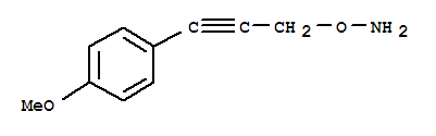 (9ci)-o-[3-(4-甲氧基苯基)-2-丙炔]-羟胺结构式_730926-74-6结构式