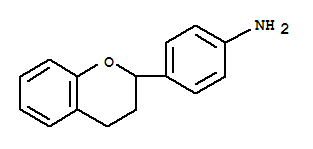 (9ci)-4-(3,4-二氢-2H-1-苯并吡喃-2-基)-苯胺结构式_73110-90-4结构式
