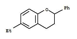 (9ci)-6-乙基-3,4-二氢-2-苯基-2H-1-苯并吡喃结构式_73110-95-9结构式