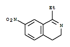 Isoquinoline, 1-ethyl-3,4-dihydro-7-nitro-(9ci)Structure,731764-46-8Structure Isoquinoline, 1-ethyl-3,4-dihydro-7-nitro-(9ci) Structure,731764-46-8Structure
